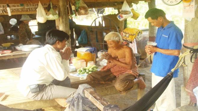 sharing the gospel to Cambodia