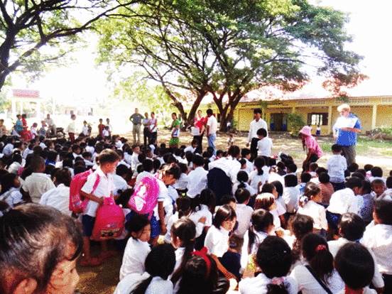 sharing the gospel to Cambodia