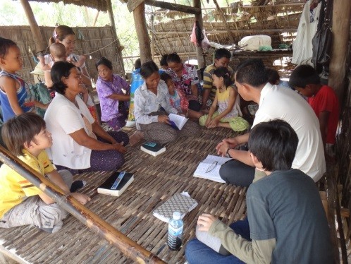 preaching gospel in Cambodia 