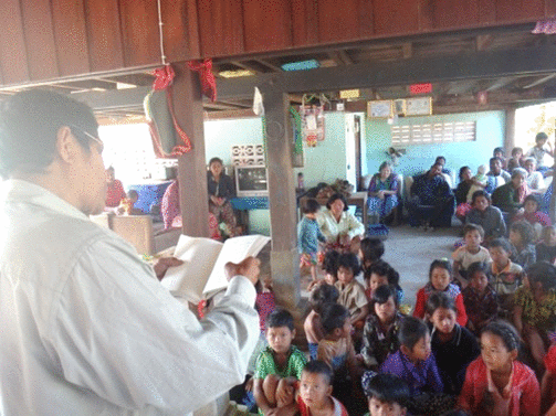 preaching gospel in Cambodia